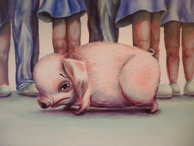 SARAH STUPAK » Archive Piggie - Pop Surrealism Animal Art - Sarah Stupak